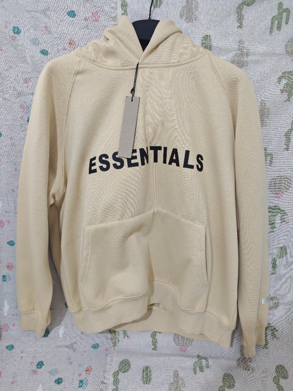 Beige Essentials Fear Of God Hoodie Unisex